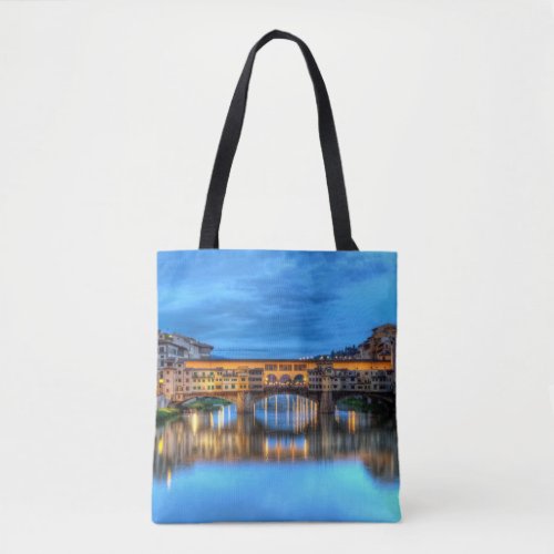 Ponte vecchio bridge in Florence Italy Tote Bag