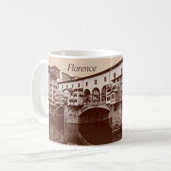Ponte Vecchio Brown Coffee Mug by KenKPhoto at Zazzle