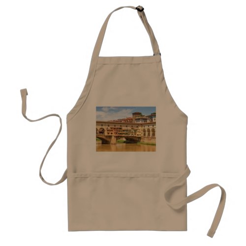 Ponte vecchio by day Florence or Firenze Italia Adult Apron