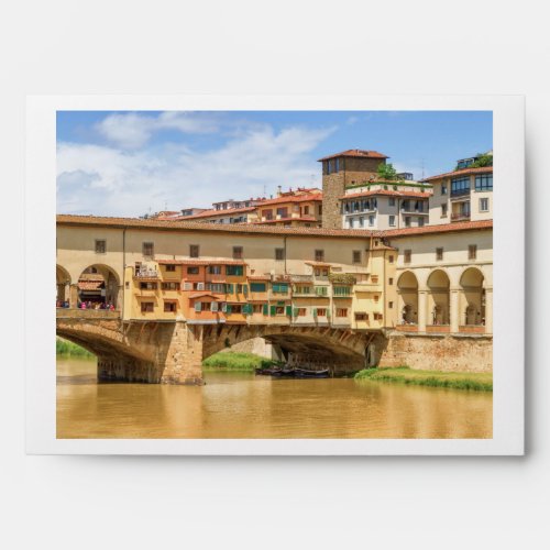 Ponte vecchio by day Florence or Firenze Italia Envelope