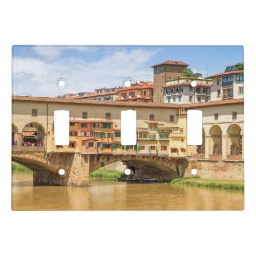 Ponte vecchio by day Florence or Firenze Italia Light Switch Cover