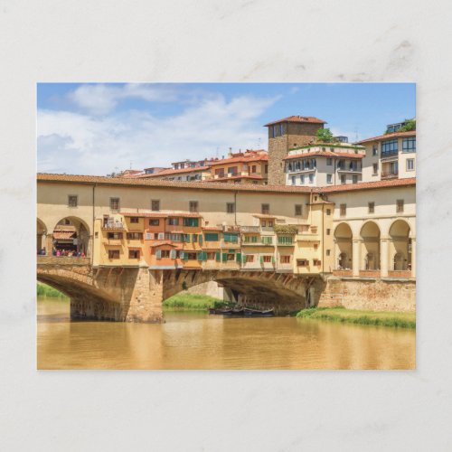Ponte vecchio by day Florence or Firenze Italia Postcard