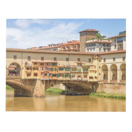 Ponte vecchio by day Florence or Firenze Italy Notepad