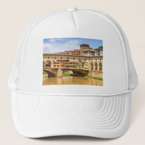 Ponte vecchio by day Florence or Firenze Italy Trucker Hat