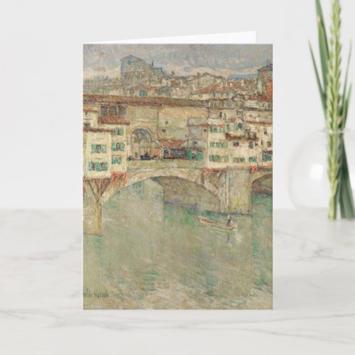 Ponte Vecchio  Childe Hassam Card