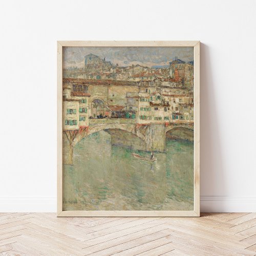 Ponte Vecchio  Childe Hassam Poster