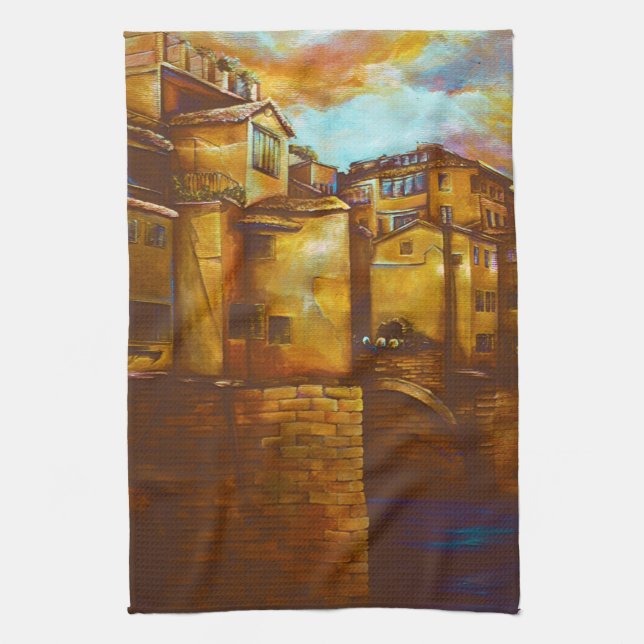 Ponte Vecchio, Firenze Kitchen Towel (Vertical)