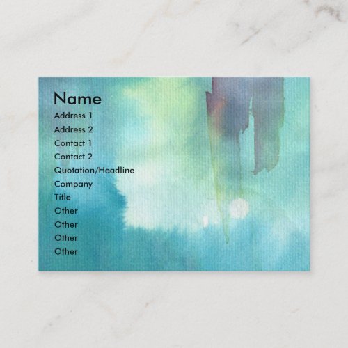 PONTE VECCHIO Florence by Night Watercolor Blue Business Card