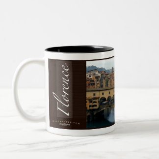 Ponte Vecchio, Florence, Italy Two-Tone Coffee Mug