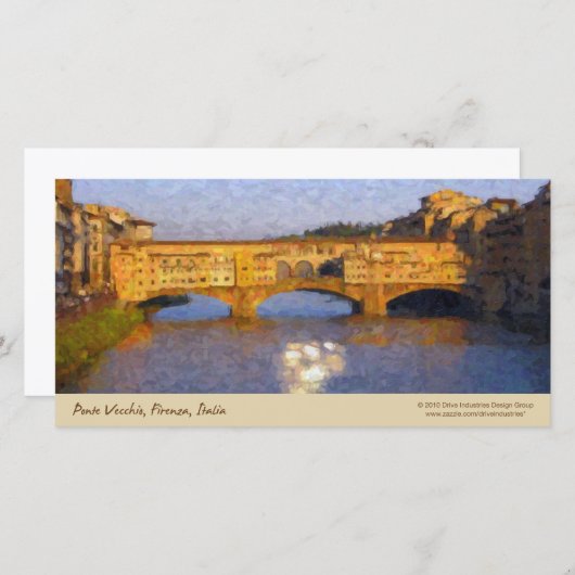 Ponte Vecchio Italian Florence Bridge (Front/Back)