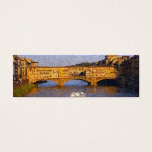 Ponte Vecchio, Florence, Italy Bookmark Business Card Template