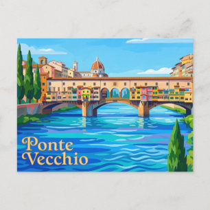 Ponte Vecchio Italy Postcard