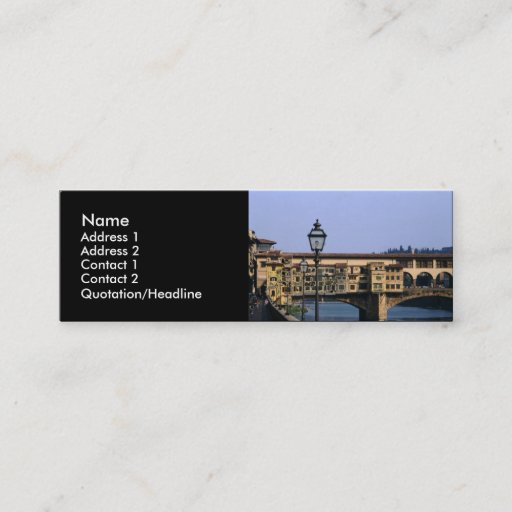 Customizable Ponte Vecchio | Business Cards
