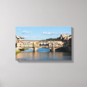 Ponte Vecchio old bridge - Florence, Italy Canvas Print