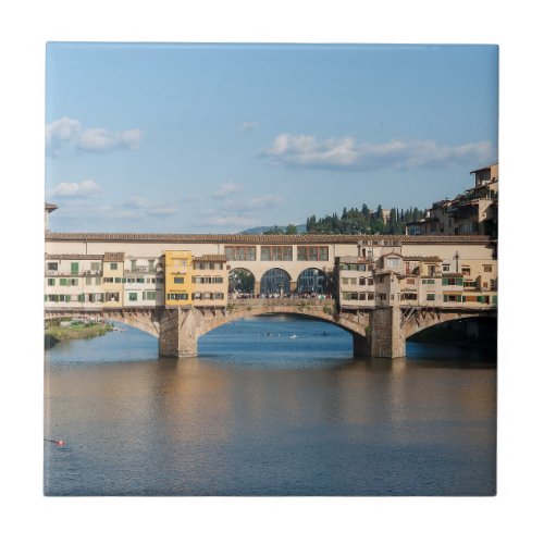 Ponte Vecchio old bridge _ Florence Italy Ceramic Tile