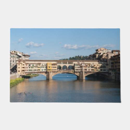 Ponte Vecchio old bridge _ Florence Italy Doormat
