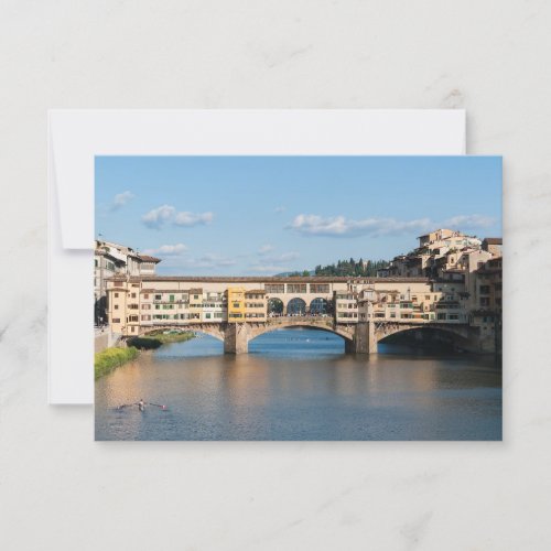 Ponte Vecchio old bridge _ Florence Italy Invitation