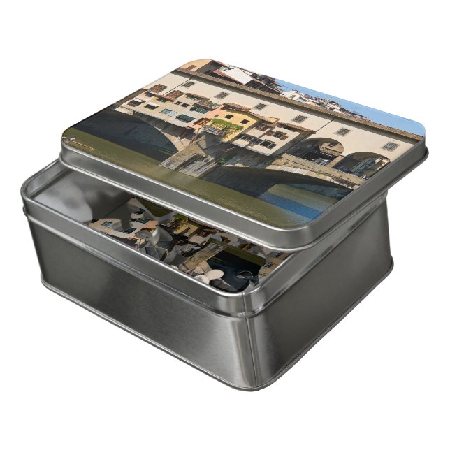 Ponte Vecchio old bridge - Florence, Italy Jigsaw Puzzle (Lid Open)