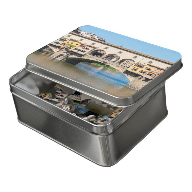 Ponte Vecchio old bridge - Florence, Italy Jigsaw Puzzle (Lid Open)