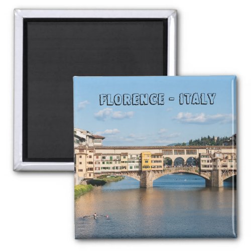 Ponte Vecchio old bridge _ Florence Italy Magnet