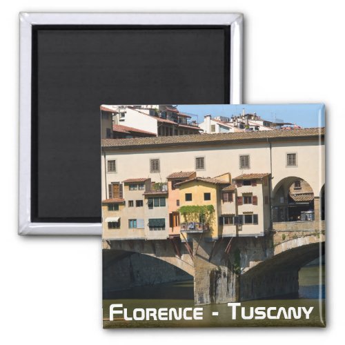 Ponte Vecchio old bridge _ Florence Italy Magnet