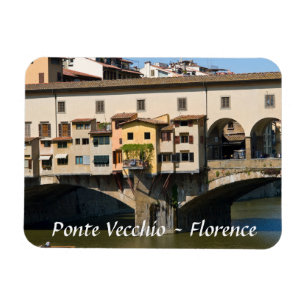 Ponte Vecchio old bridge - Florence, Italy Magnet