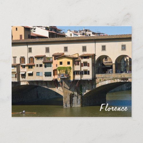 Ponte Vecchio old bridge _ Florence Italy Postcard