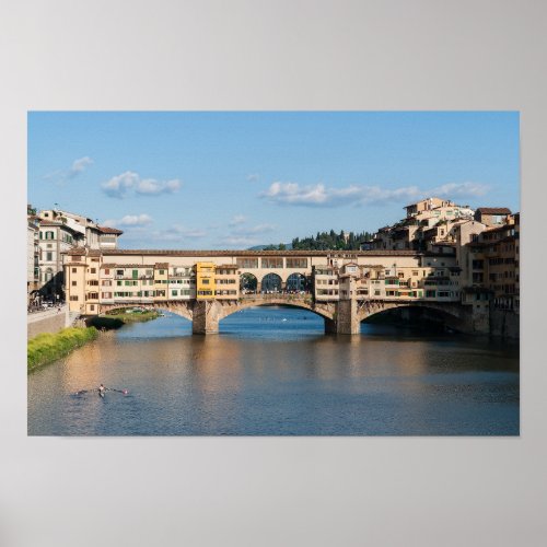 Ponte Vecchio old bridge _ Florence Italy Poster