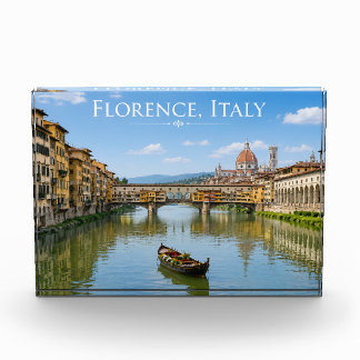 Ponte Vecchio Romantic Cityscape Artwork Photo Block