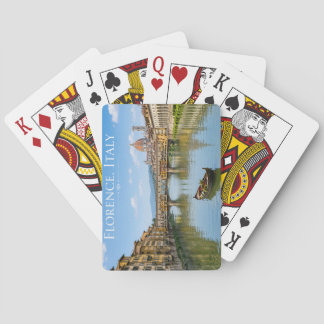 Ponte Vecchio Romantic Cityscape Artwork Poker Cards