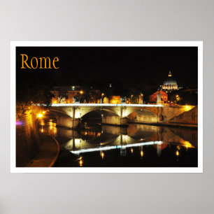 Ponte Vittorio Emanuele II Bridge, Vatican City Poster
