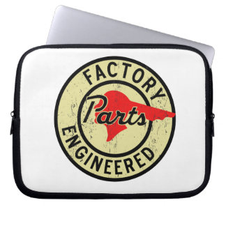 Pontiac Factory Parts vintage sign reproduction Laptop Sleeve