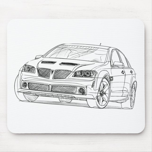 Pontiac G8 GT 2008 Mouse Pad (Front)