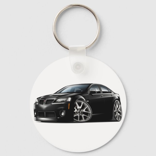 Pontiac G8 GXP Black Car Keychain (Front)