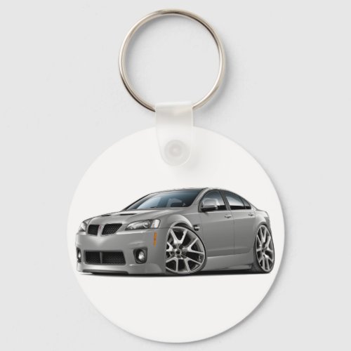 Pontiac G8 GXP Silver Car Keychain