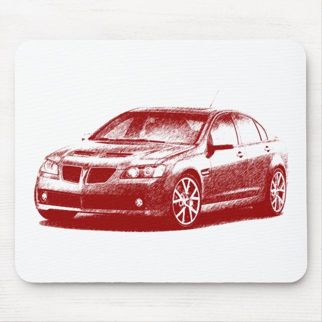 Pontiac G8 GXP streaked Mouse Pad (Front)