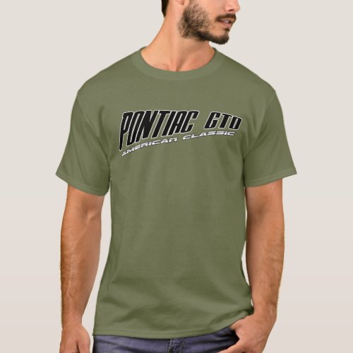 Pontiac GTO _ Slanted Design American Classic T_Shirt
