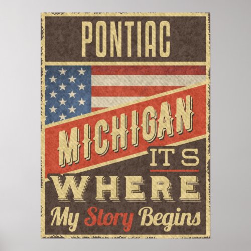 Pontiac Michigan Poster