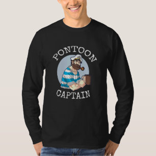 Pontonning Artwork For A Pontoon Boat Captain T-Shirt