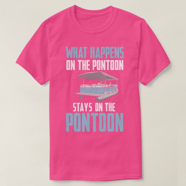 Pontoon Boat Captain T-Shirt (Design Front)