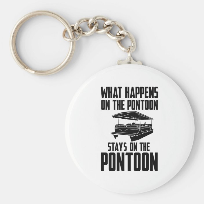 Pontoon Boat Keychain