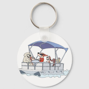 Pontoon Boat Keychain