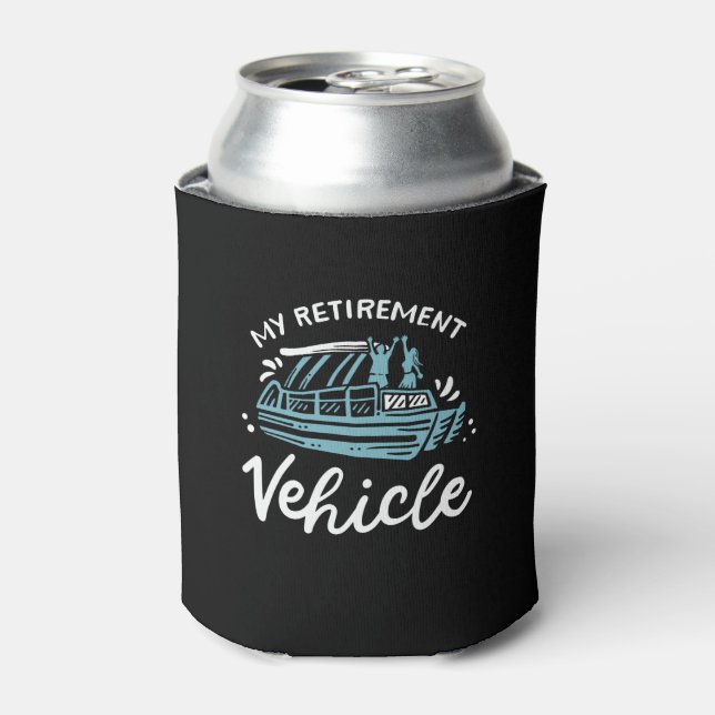 Pontoon Boat - My Retirement Vehicle Can Cooler (Can Front)