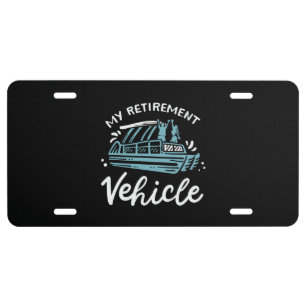 Pontoon Boat - My Retirement Vehicle License Plate