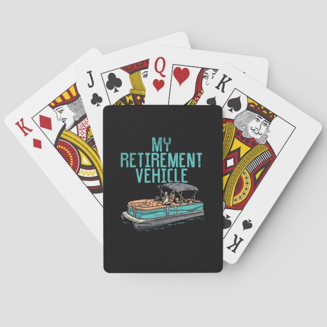 Pontoon Boat - My Retirement Vehicle Poker Cards (Back)