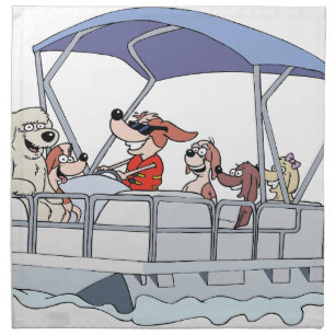Pontoon Boat Napkin