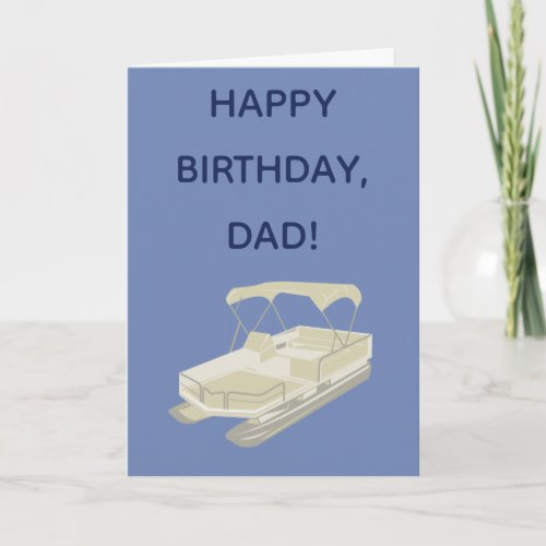 Pontoon Boat Owners Birthday Card