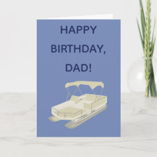 Pontoon Boat Owners Birthday Card