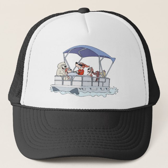 Pontoon Boat Trucker Hat (Front)