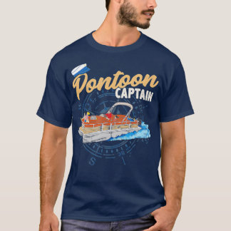 Pontoon Captain Funny Pontoon Boating T-Shirt